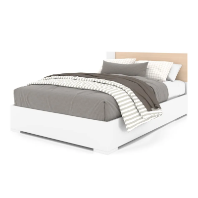 6498 Full Bed (White/Birch)